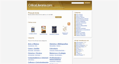 Desktop Screenshot of criticaliteraria.com