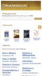 Mobile Screenshot of criticaliteraria.com