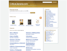 Tablet Screenshot of criticaliteraria.com